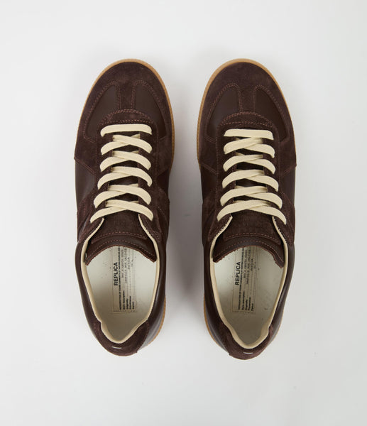 MAISON MARGIELA Replica Sneaker, Dark Brown