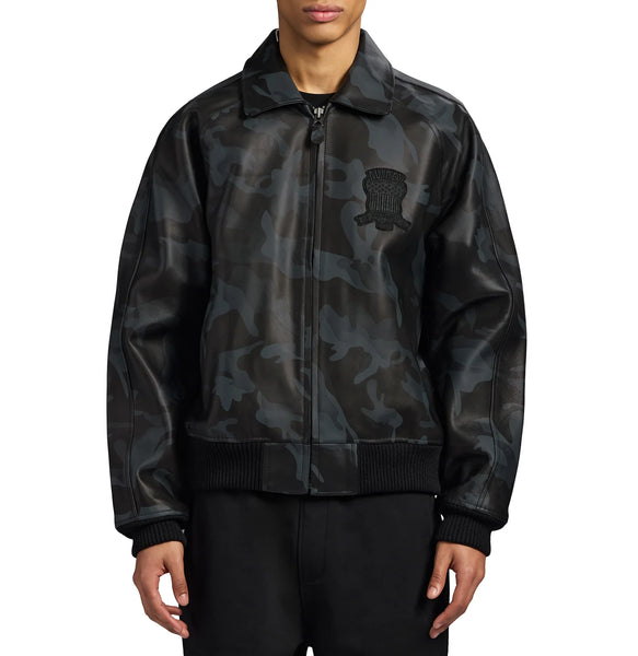 AVIREX LIMITED EDITION CAMO ICON JACKET, BLACK