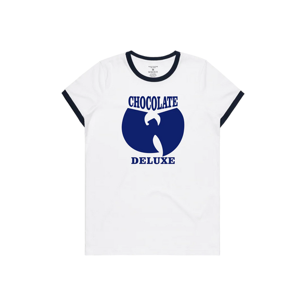 Wu-Tang Chocolate Deluxe Ringer Tee, BLUE