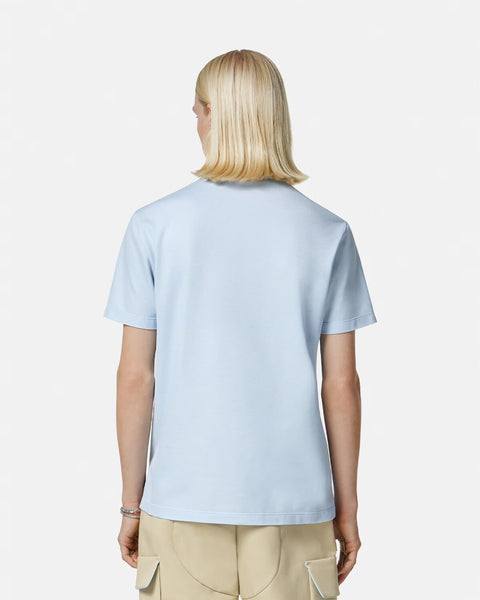 VERSACE 1978 Re-Edition Logo Polo Shirt, Pastel Blue