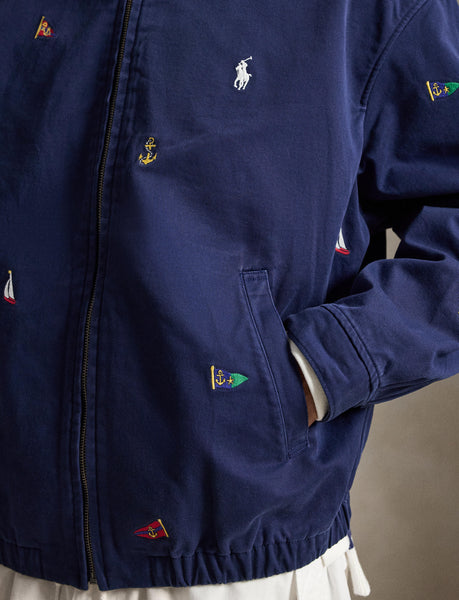 Polo Ralph Lauren The Nautical-Embroidered Big Jacket, Navy