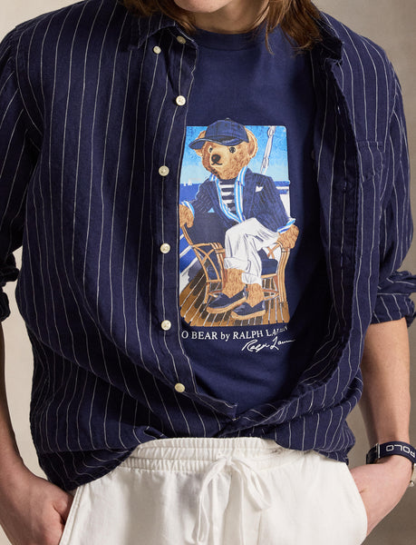 Polo Ralph Lauren Classic Fit Polo Bear Jersey T-Shirt, Navy