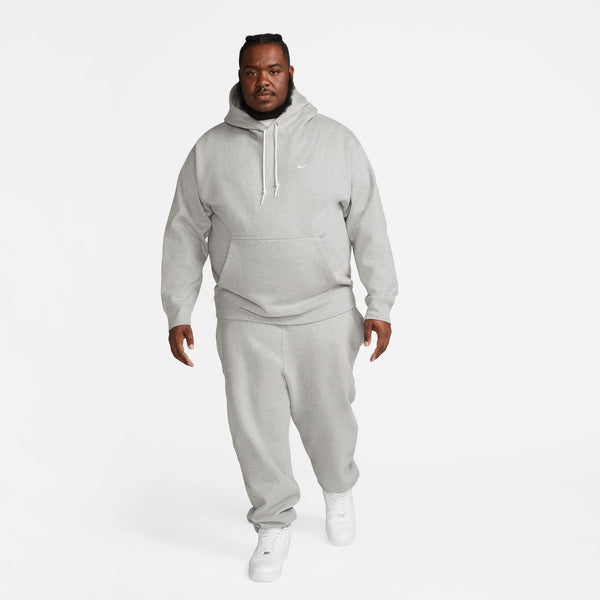 Nike Solo Swoosh Hoodie, DK GREY HEATHER/WHITE