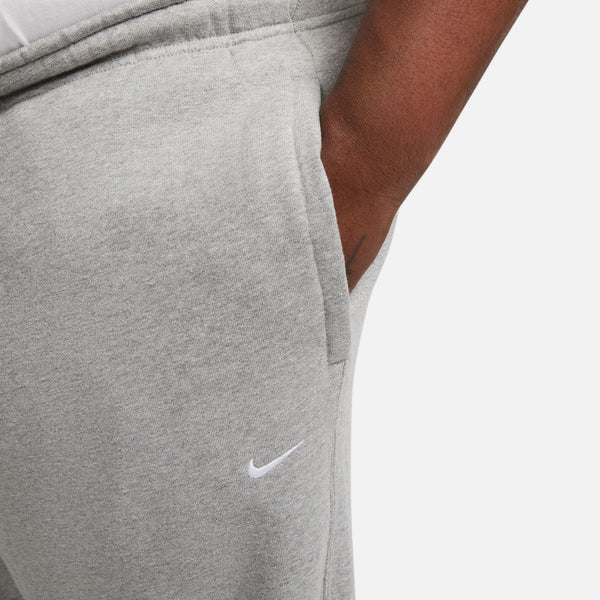 Nike Solo Swoosh Pants, DK GREY HEATHER/WHITE