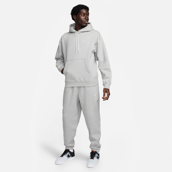 Nike Solo Swoosh Pants, DK GREY HEATHER/WHITE
