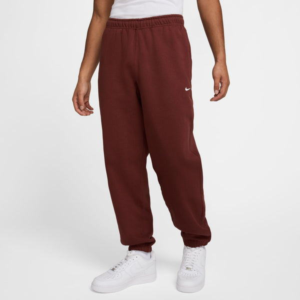 NIKE SOLO SWOOSH PANTS, DARK PONY/WHITE
