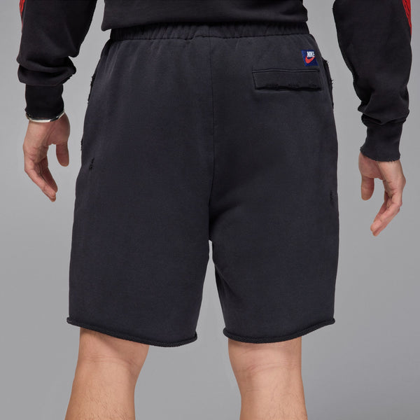 Air Jordan Rare Air Men's French Terry Shorts, Black/chile Red