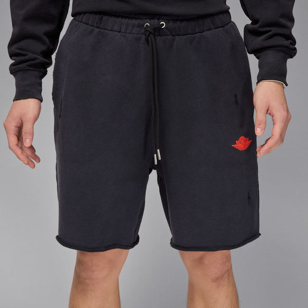 Air Jordan Rare Air Men's French Terry Shorts, Black/chile Red
