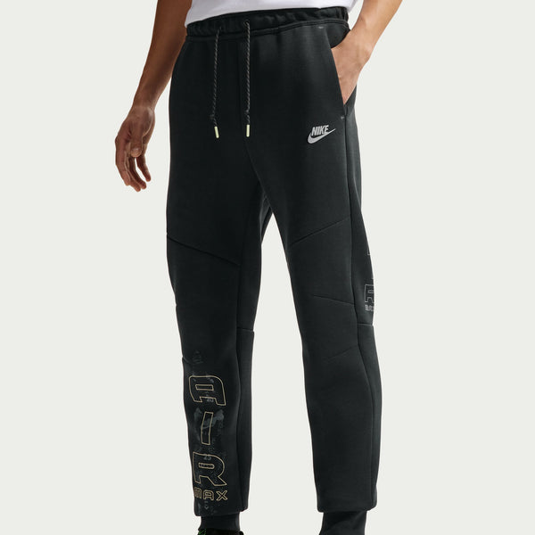 Nike Tech Men's Fleece Joggers, Black/neon Yellow