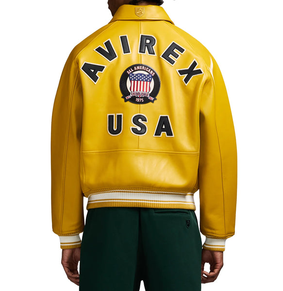AVIREX ICON JACKET, MUSTARD