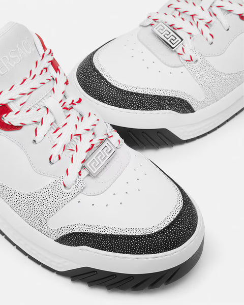 VERSACE ODISSEA SNEAKERS, RED+WHITE