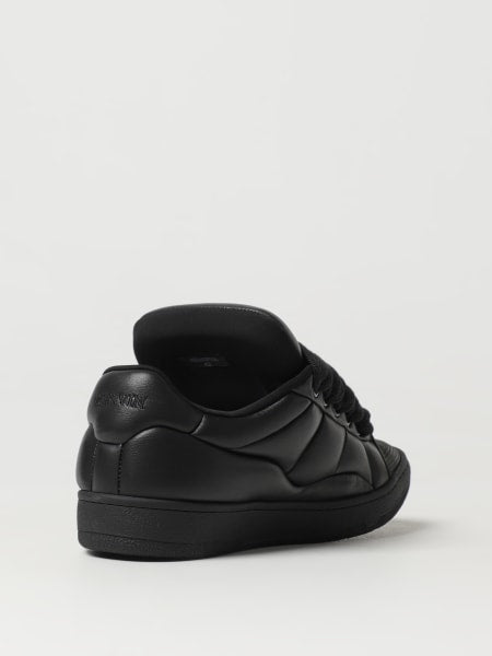 LANVIN CURB XL LOW TOP SNEAKERS, BLACK