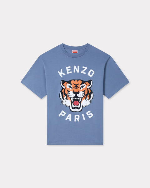 KENZO LUCKY TIGER OVERSIZE T-SHIRT, BLUE