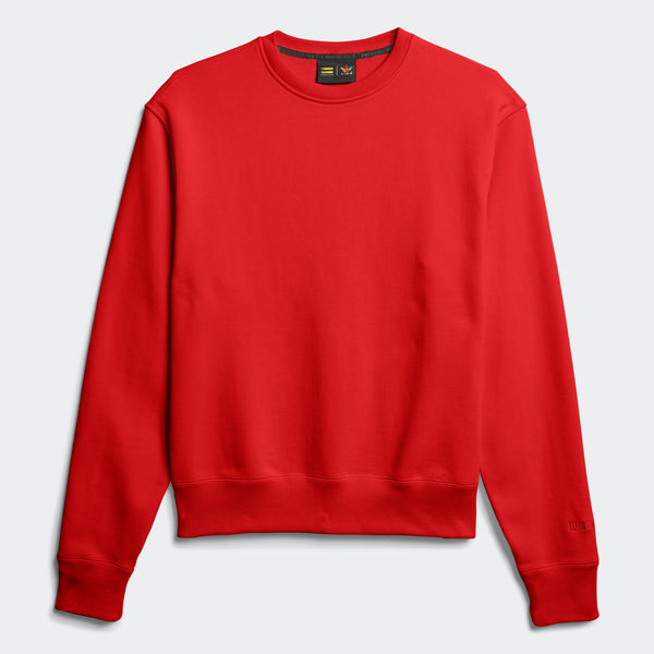 Adidas x Pharrell Williams Basics Crew Sweatshirt, RED