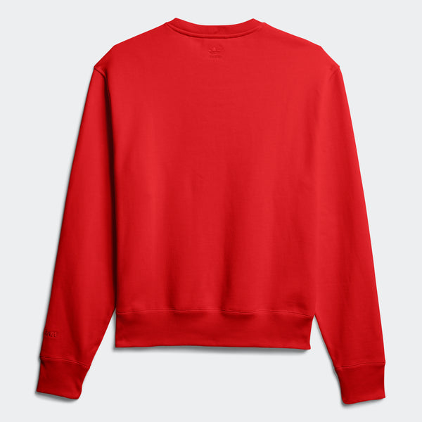 Adidas x Pharrell Williams Basics Crew Sweatshirt, RED