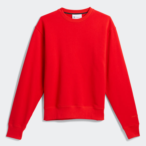 Adidas x Pharrell Williams Basics Crew Sweatshirt, VIVID RED