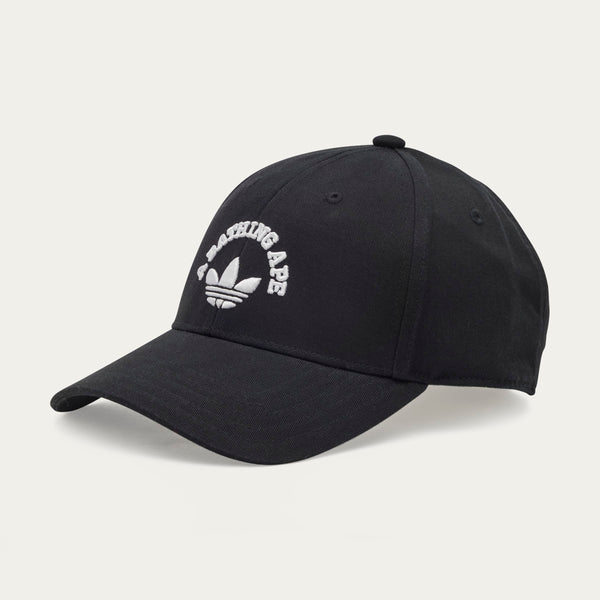 BAPE X ADIDAS BALL CAP, BLACK