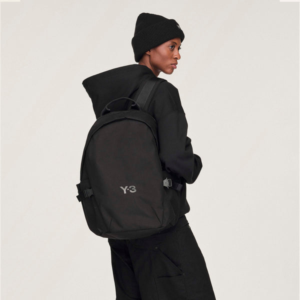 Y-3 STAPLE BACKPACK, BLACK