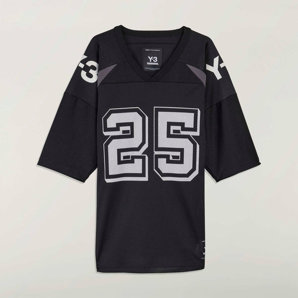 Y-3 X NEIGHBORHOOD FOOTBALL JERSEY, BLACK