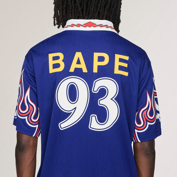 SSL FLAME JERSEY BAPE, JAPBLU