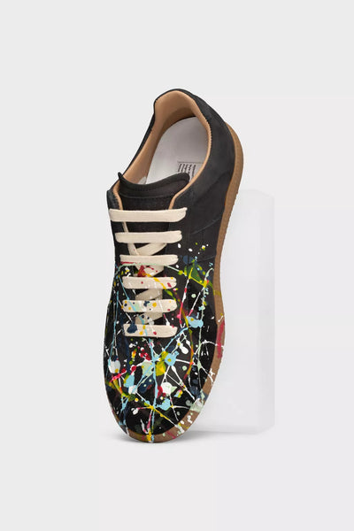 Maison Margiela Replica Paint Splatter Sneaker, Black