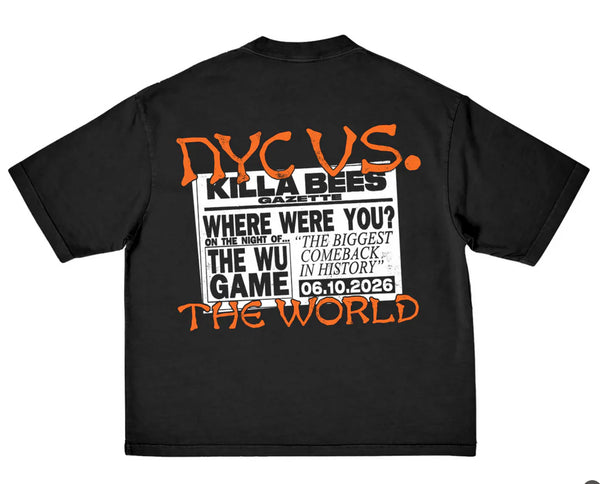 NYC Wu Game Tee, BLACK