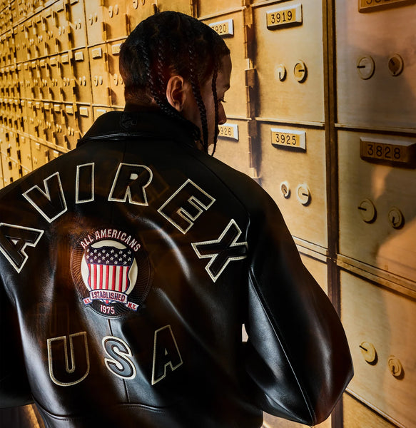 AVIREX ICON JACKET, BLACK