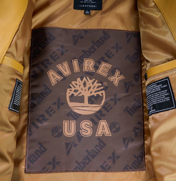 TIMBERLAND X AVIREX ICON JACKET, DARK WHEAT