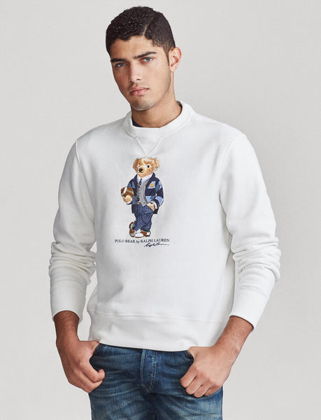 POLO RALPH LAUREN Polo Bear Fleece Sweatshirt, White