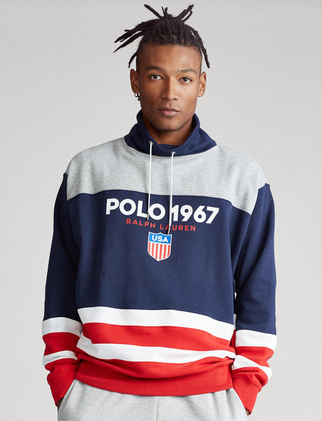 POLO RALPH LAUREN Funnel Neck Logo Sweatshirt, Multi