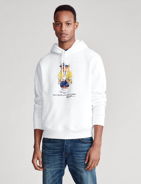 POLO RALPH LAUREN CP-93 Bear Fleece Hoodie, White