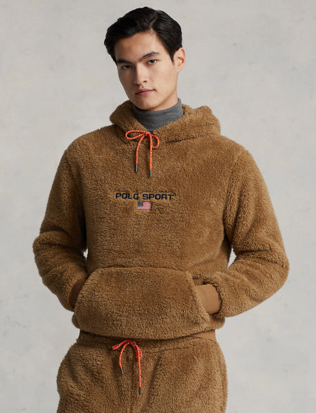 Polo Ralph Lauren Polo Sport Pile Fleece Hoodie, Khaki