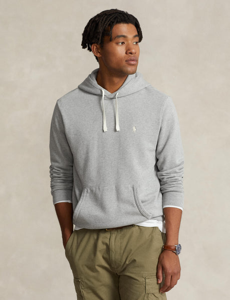 Polo Ralph Lauren Loopback Fleece Hoodie, Grey Heather