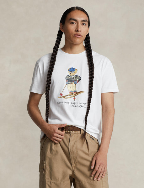Polo Ralph Lauren Classic Fit Polo Bear Jersey T-Shirt, White