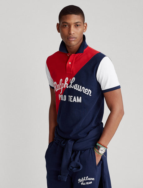 Polo Ralph Lauren Custom Slim Fit Mesh Polo Shirt, Navy