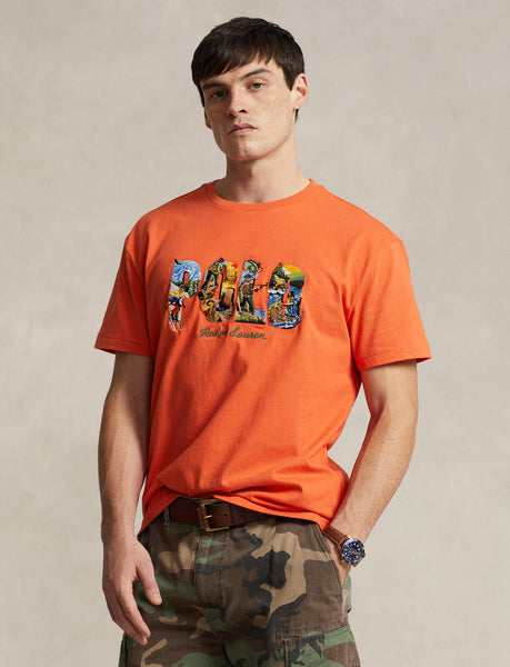 Polo Ralph Lauren Classic Fit Logo Jersey T-Shirt, Orange