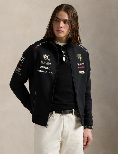 Polo Ralph Lauren Stretch Double-Knit Track Jacket, Black