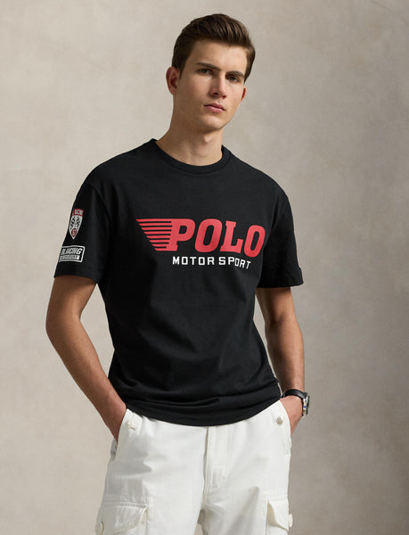 Polo Ralph Lauren Classic Fit Jersey Graphic T-Shirt, Black