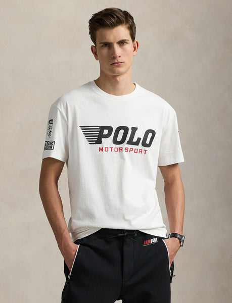 Polo Ralph Lauren Classic Fit Jersey Graphic T-Shirt, White