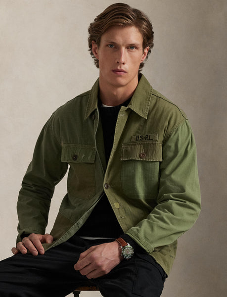 Polo Ralph Lauren Patchwork Field Jacket, Green