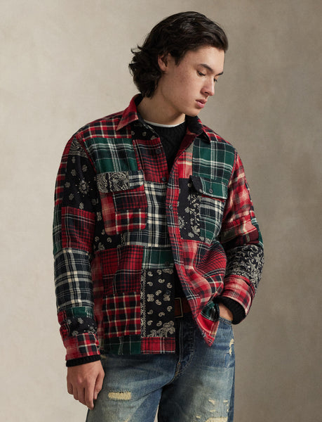 Polo Ralph Lauren Classic Fit Patchwork Flannel Workshirt, Multi