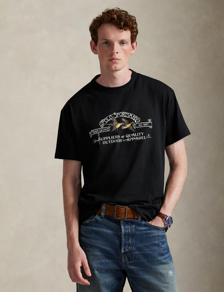 Polo Ralph Lauren Classic Fit Polo Sportsman T-Shirt, Black