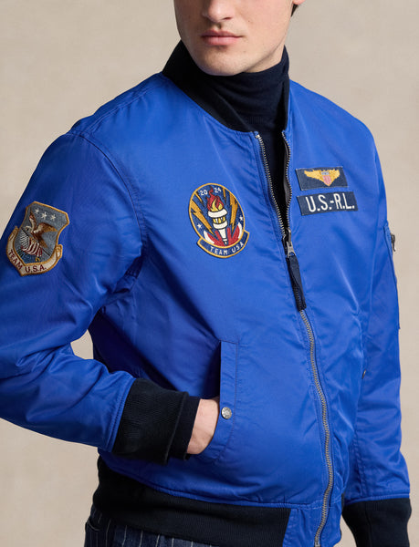 Polo Ralph Lauren Team USA Reversible Jacket, Ceramic White Multi