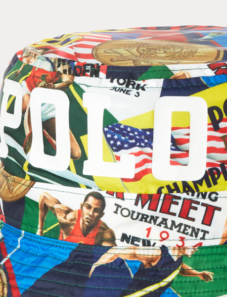 POLO RALPH LAUREN Twill Chariots Of Fire Bucket Hat, Multi