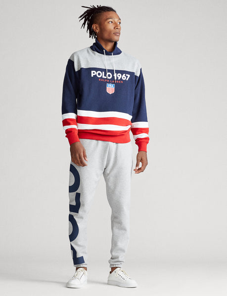 POLO RALPH LAUREN Funnel Neck Logo Sweatshirt, Multi