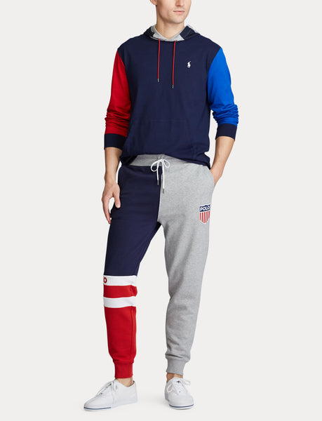 POLO RALPH LAUREN Jersey Hooded T-Shirt, Multi