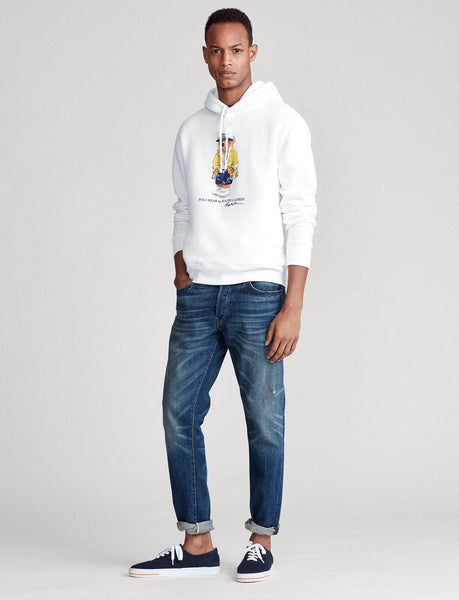 POLO RALPH LAUREN CP-93 Bear Fleece Hoodie, White