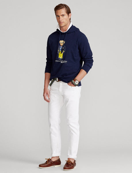 Polo Ralph Lauren Marina Polo Bear Jersey Hooded T-Shirt, Navy