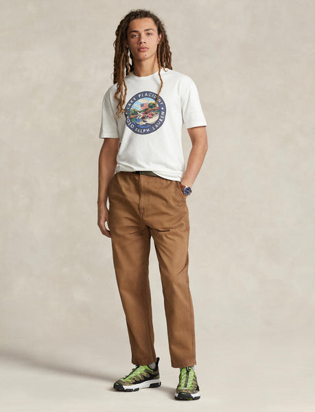 Polo Ralph Lauren Classic Fit Jersey Graphic T-Shirt, White