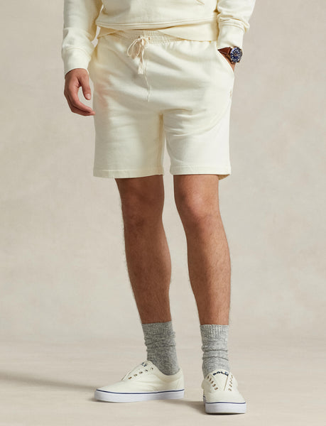 Polo Ralph Lauren 6.5-Inch Loopback Fleece Short, Cream